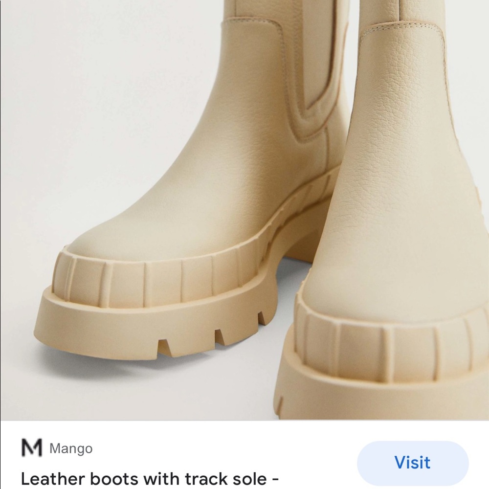 ISO Mango leather boots size 7